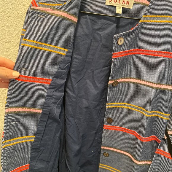 ANTHROPOLOGIE | DOLAN Piccadilly Striped Coat XS - Picture 9 of 9